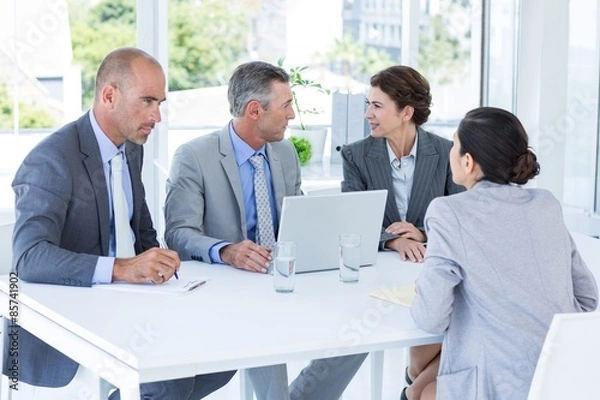 Obraz Interview panel listening to applicant