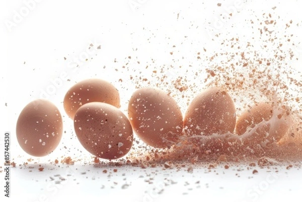 Obraz Breaking Eggs in Motion
