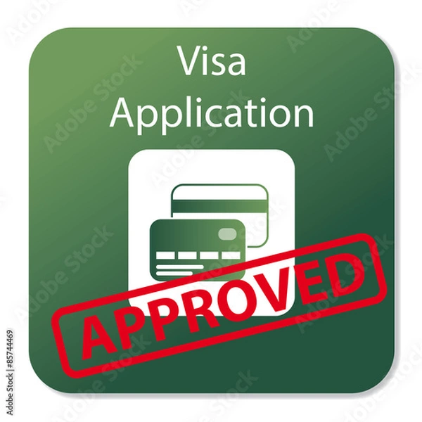 Obraz visa application approved