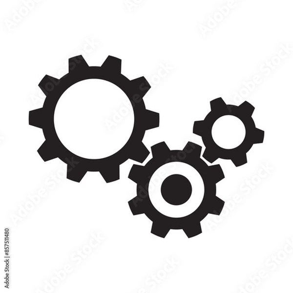 Obraz gear icon vector illustration design template