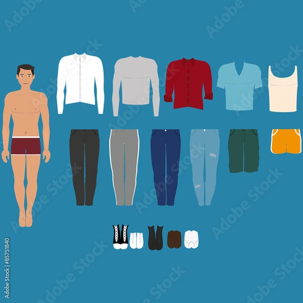 Obraz Man paper doll