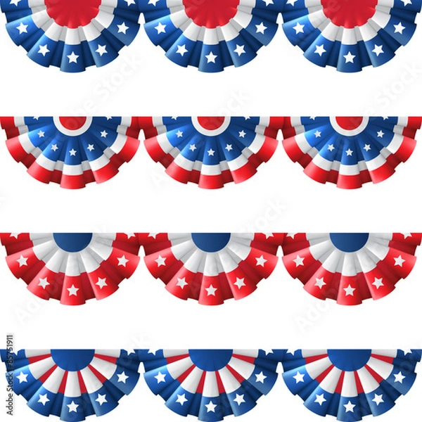 Obraz US bunting decoration