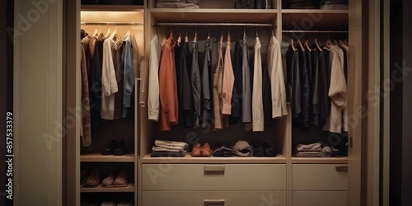 Fototapeta Store clothes with a sober style	