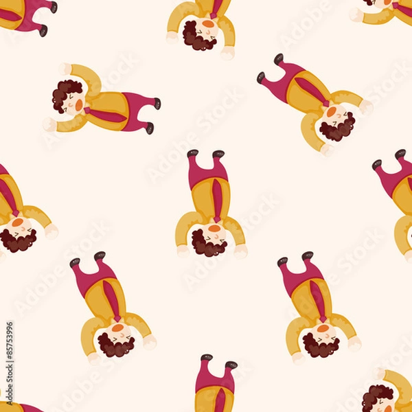 Fototapeta Office workers , cartoon seamless pattern background