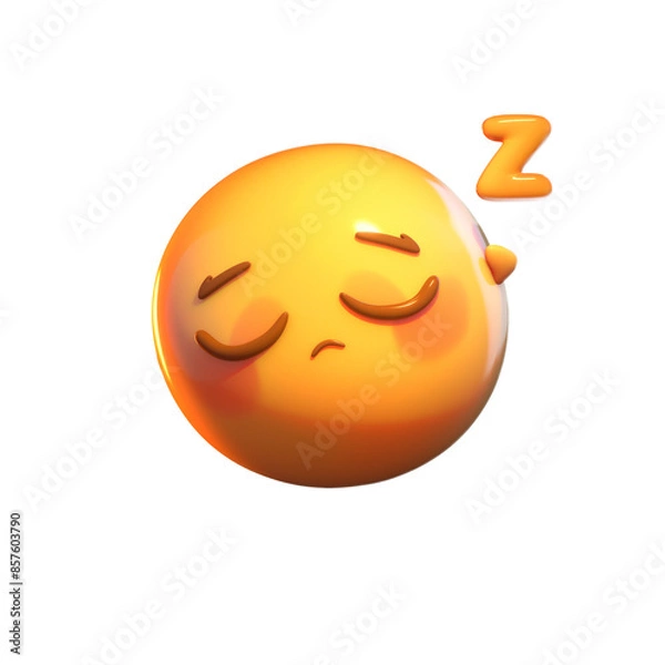 Obraz The emoji expression while sleeping