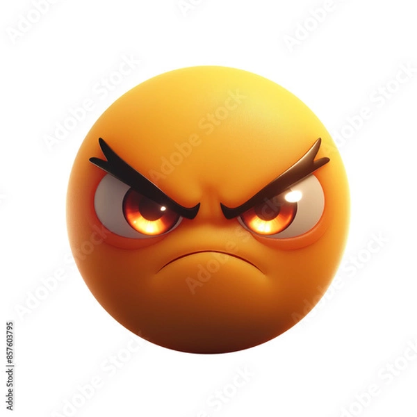 Obraz Angry emoji expression