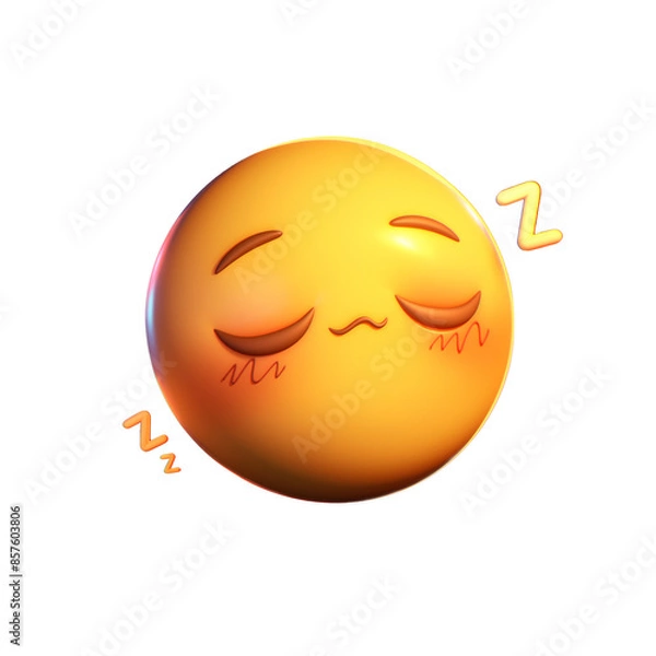 Obraz The emoji expression while sleeping