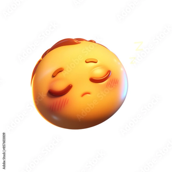 Obraz The emoji expression while sleeping