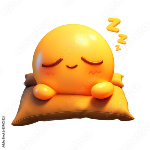 Obraz The emoji expression while sleeping