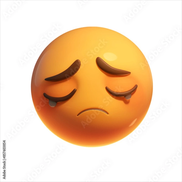 Obraz Sad emoji expression