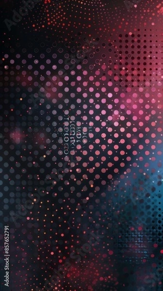 Fototapeta Mesmerizing Polka Dot Pattern. Playful Texture Concept