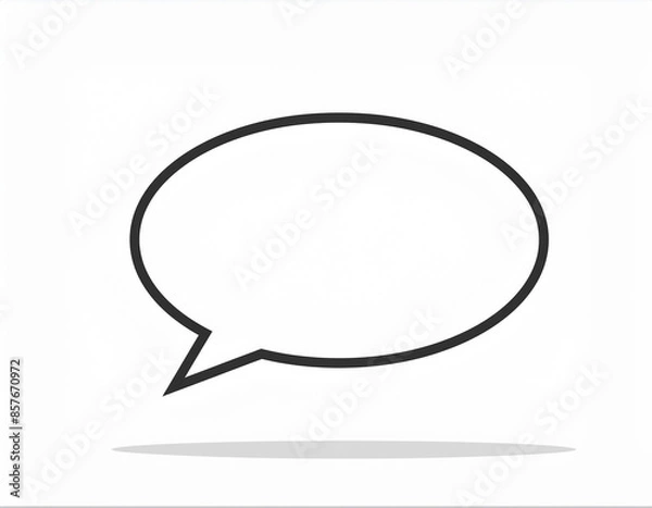 Fototapeta 吹き出しのイラスト,Generative AI AI画像