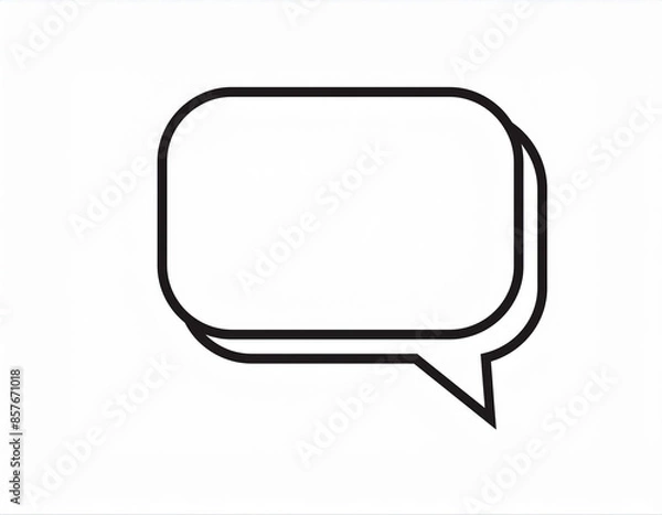 Fototapeta 吹き出しのイラスト,Generative AI AI画像