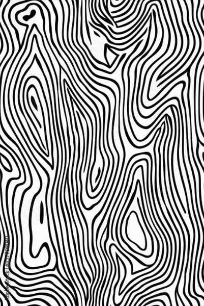 Fototapeta black and white seamless pattern