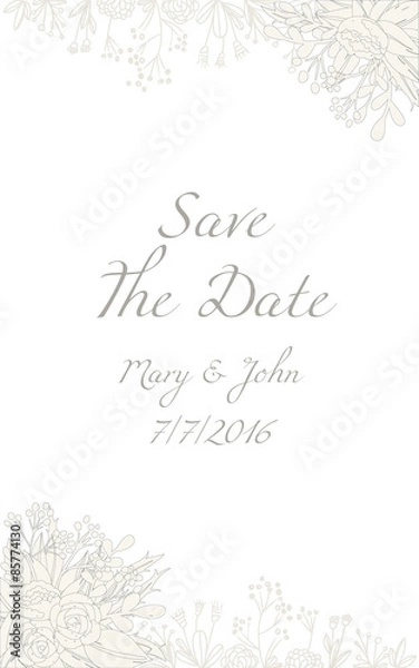 Obraz Floral invitation