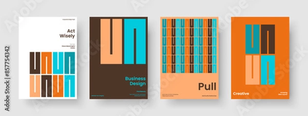 Fototapeta Isolated Business Presentation Template. Abstract Background Layout. Creative Flyer Design. Banner. Brochure. Report. Poster. Book Cover. Magazine. Journal. Newsletter. Portfolio. Notebook