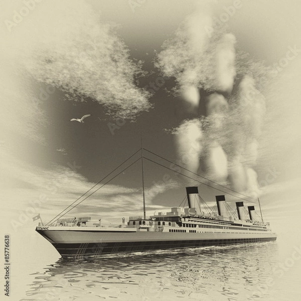 Obraz Titanic Ship - 3D Render
