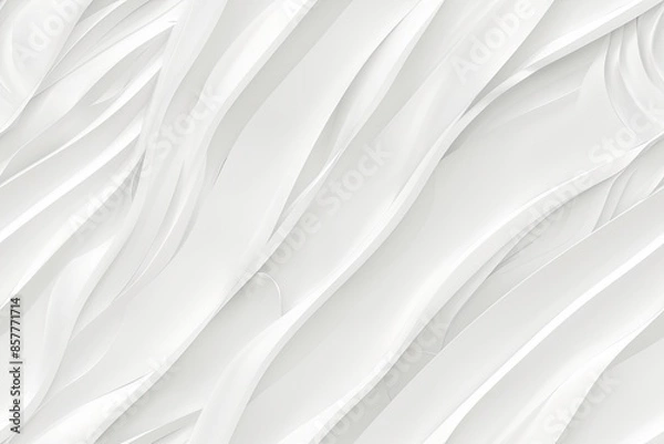 Obraz White Minimalist Abstract Background created with Generative AI