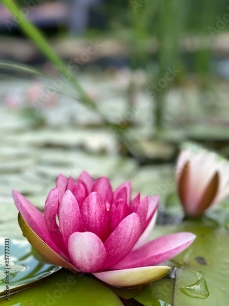 Fototapeta pink lotus flower