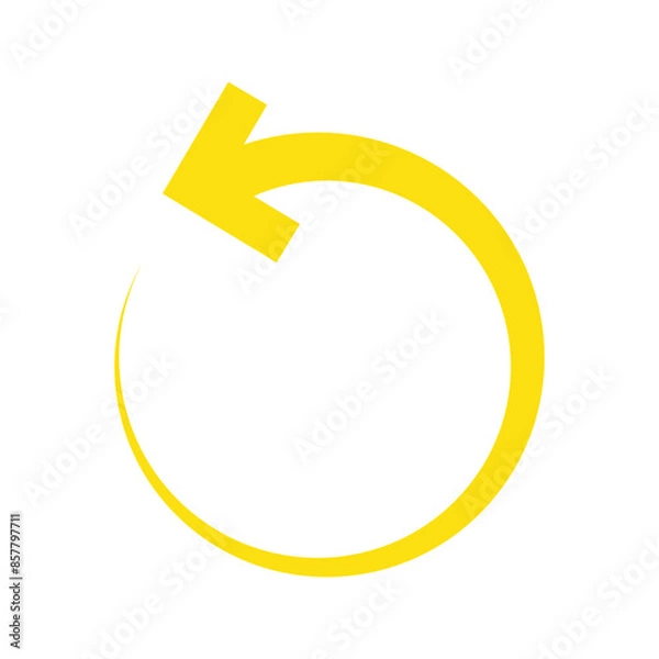 Fototapeta Circle arrow , isolated with white background.