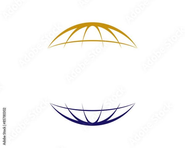 Obraz Globalne Logo Koło Globu