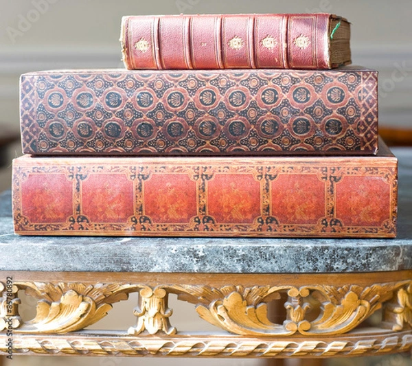 Obraz Antique Leatherbound Books