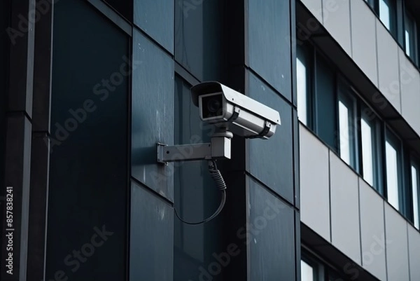 Fototapeta Security Camera on a Building