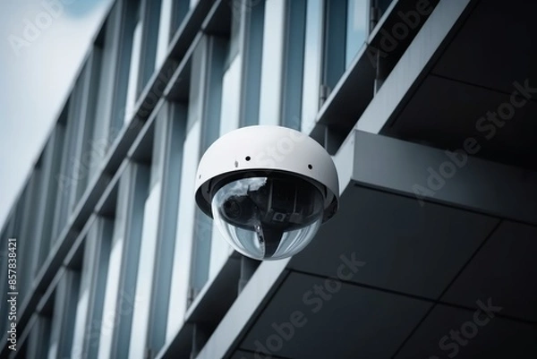 Fototapeta Security Camera on a Building