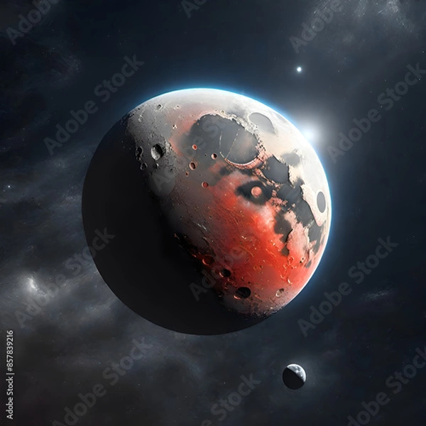 Obraz Moon, planet earth, space