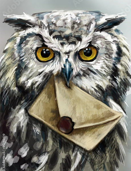 Obraz Долгожданное письмо, цифровая графика-рисунок