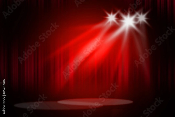 Fototapeta Red stage background