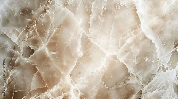 Obraz White quartz marble natural stone organic mosaic, gemstone surface background close up, Natural Marble High Resolution Marble texture background, marble slab, The texture of limestone Polishe
