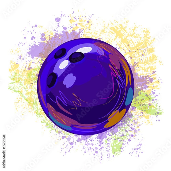 Fototapeta Bowling Ball
All elements are in separate layers and grouped.
