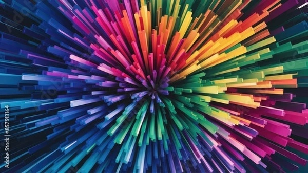 Fototapeta Colorful Abstract Explosion