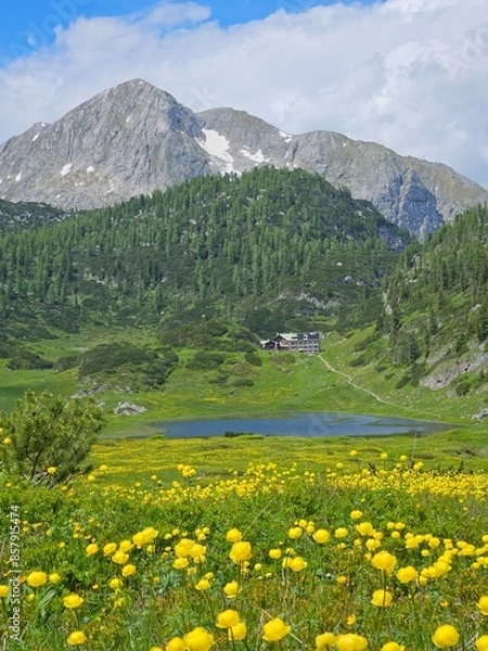 Obraz Funtensee mit Kärlingerhaus