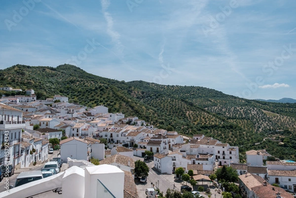 Obraz Panoramic view on Zahara de la Sierra, Andalousia