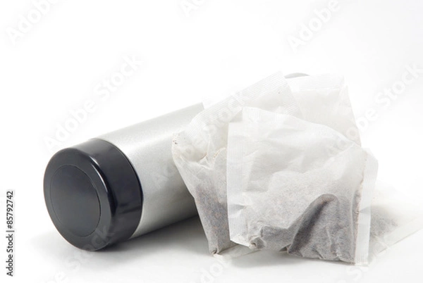 Obraz マグボトルとお茶のティーバック