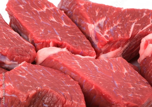 Fototapeta raw beef steaks