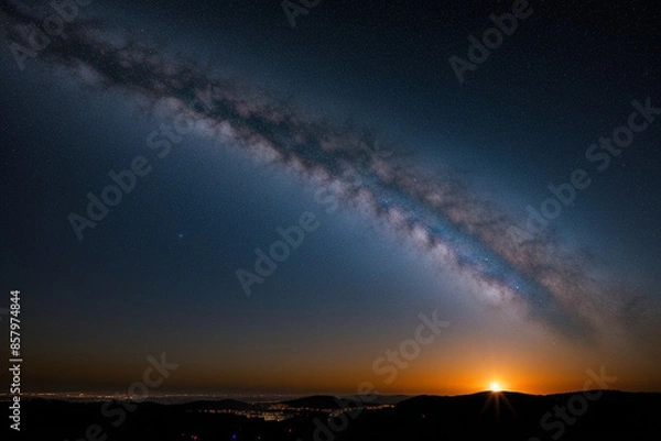 Obraz time lapse of clouds