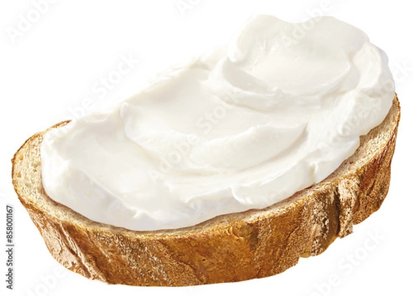 Obraz Scheibe Weißbrot  mit Quark