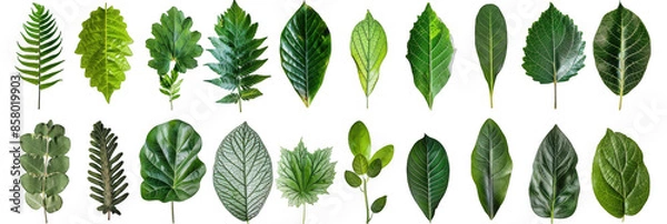 Fototapeta Assorted Green Leaves