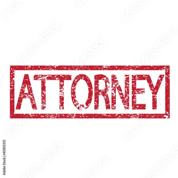 Fototapeta Stamp text ATTORNEY