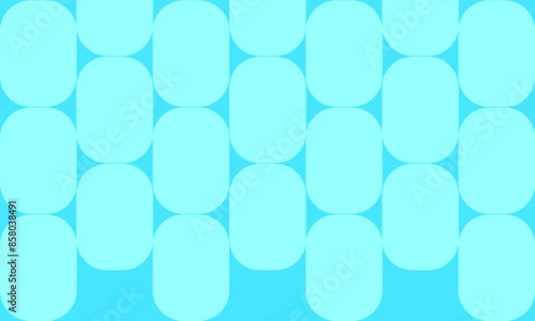 Obraz Minimalistic Blue Geometric Pattern