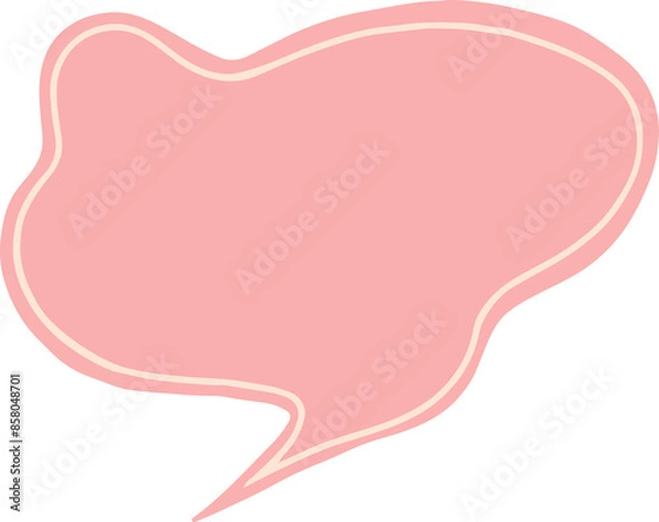 Obraz cute text baloon 