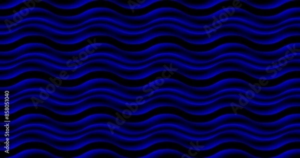 Fototapeta Waves cartoon abstract background animation	