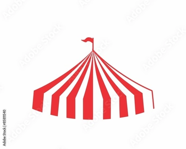 Fototapeta big top image vector