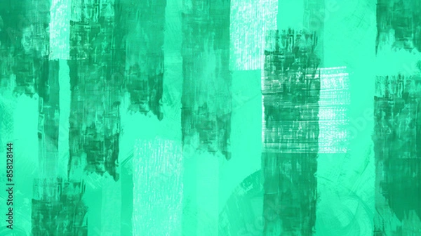 Fototapeta Green abstract background, noisy textured surface backdrop for poster, banner, web design decoration
