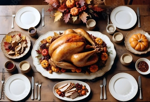 Obraz Traditional Thanksgiving Table