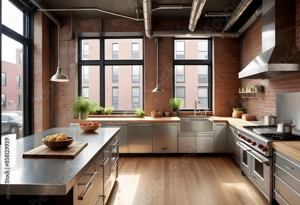 Obraz Industrial Chic Kitchen