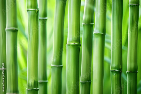 Fototapeta a close up of bamboo stems